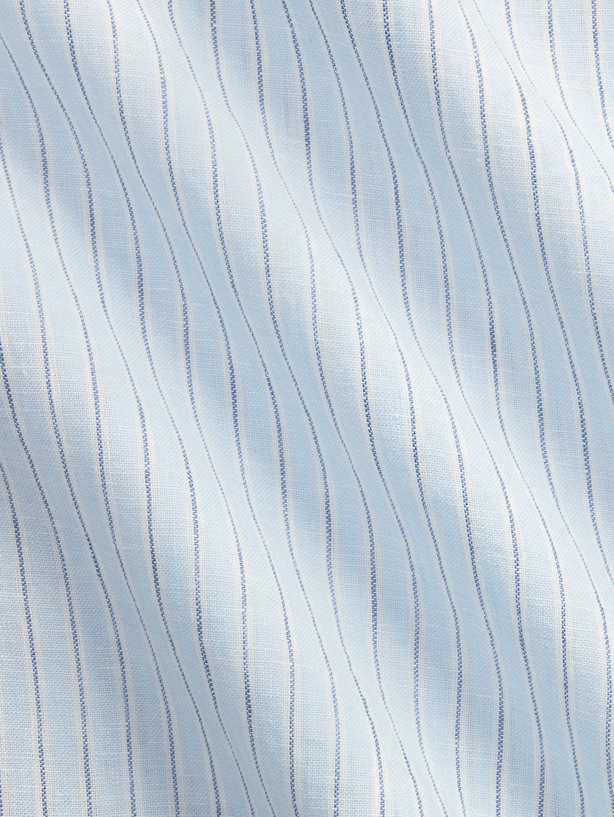 2026 New Arrival Camicia a Righe in Lino Classic Fit Blu/Celeste