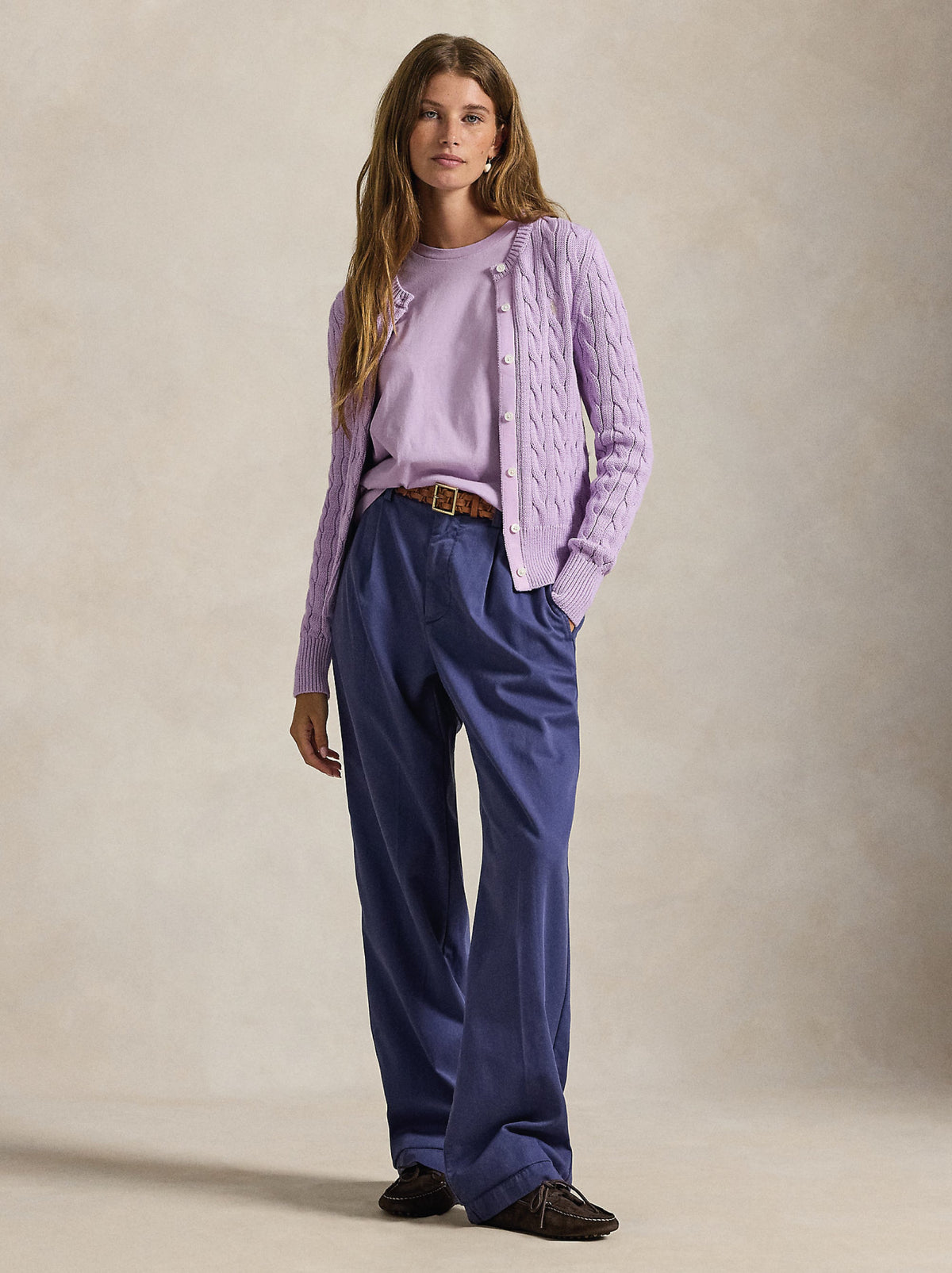 2026 New Arrival T-shirt Girocollo in Cotone Lilla