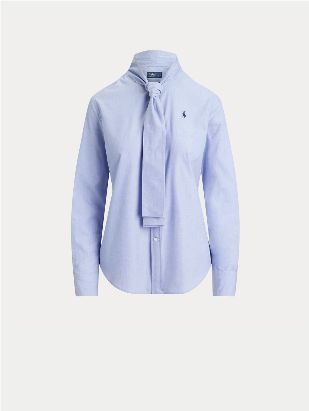 2026 New Arrival Camicia con Lacci sul Collo Blu