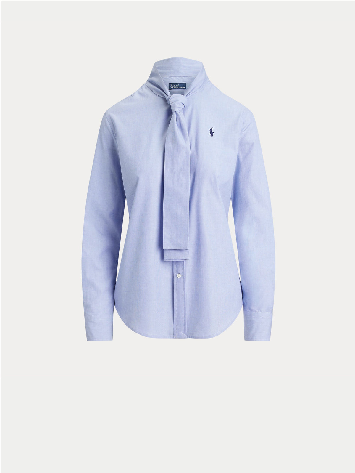 2026 New Arrival Camicia con Lacci sul Collo Blu