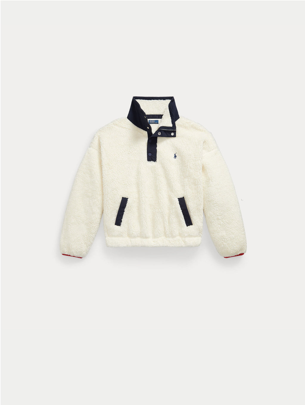 2026 New Arrival Pile a Pelo Alto con Ricamo Polo Bear Bianco