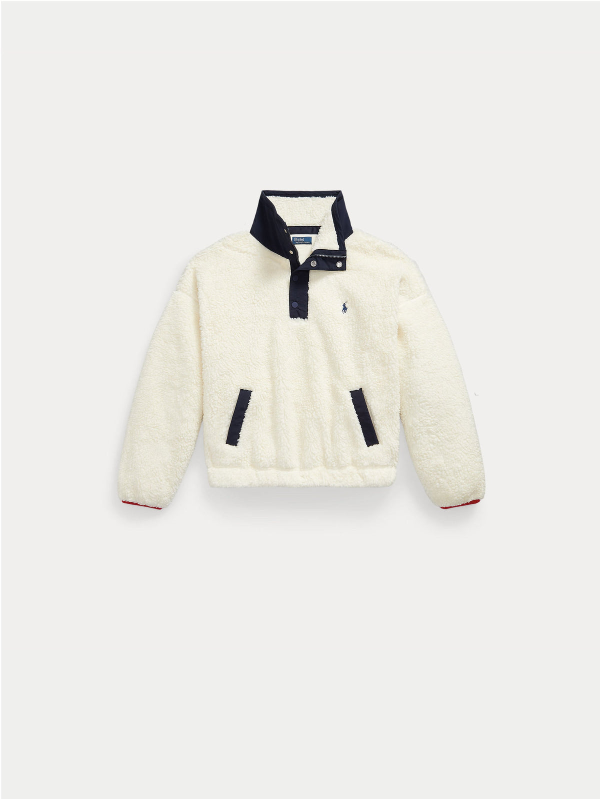 2026 New Arrival Pile a Pelo Alto con Ricamo Polo Bear Bianco