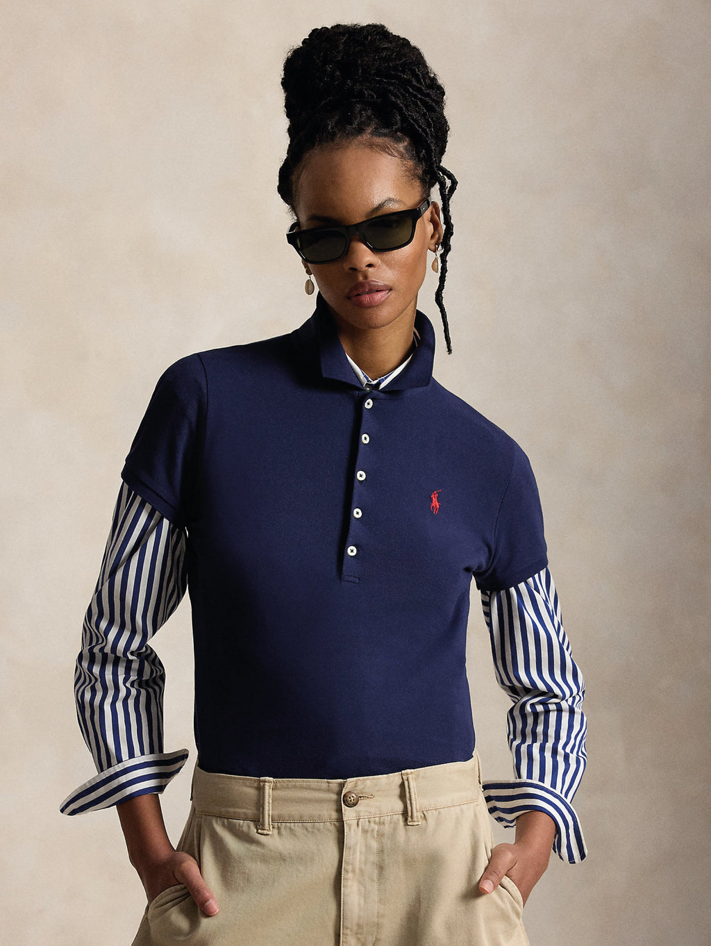 2026 New Arrival Polo Manica Corta Slim Fit Navy Blu