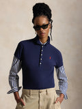 2026 New Arrival Polo Manica Corta Slim Fit Navy Blu
