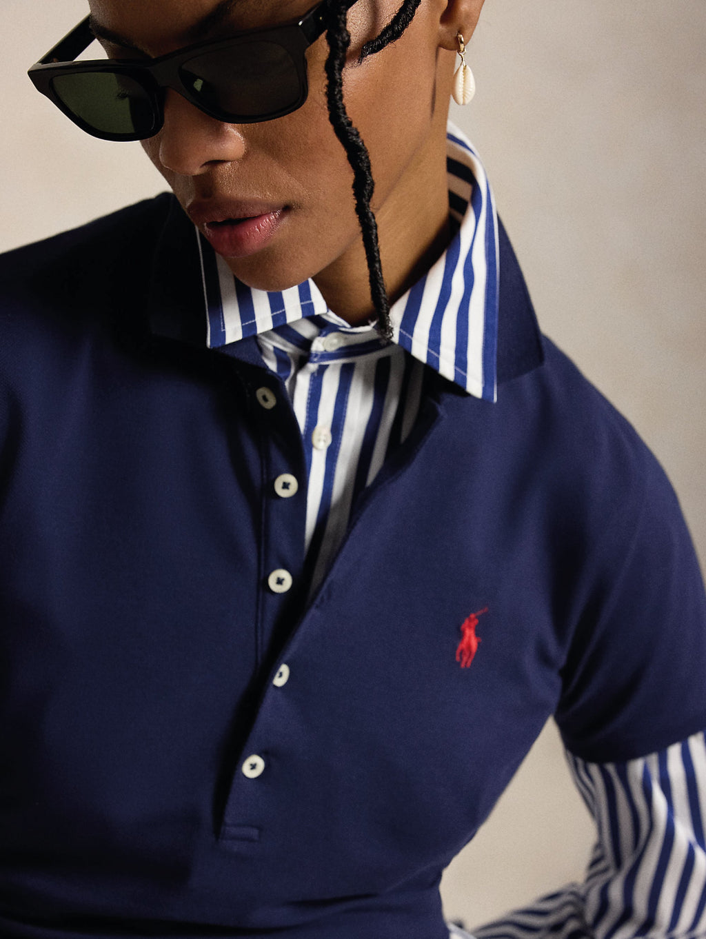 2026 New Arrival Polo Manica Corta Slim Fit Navy Blu
