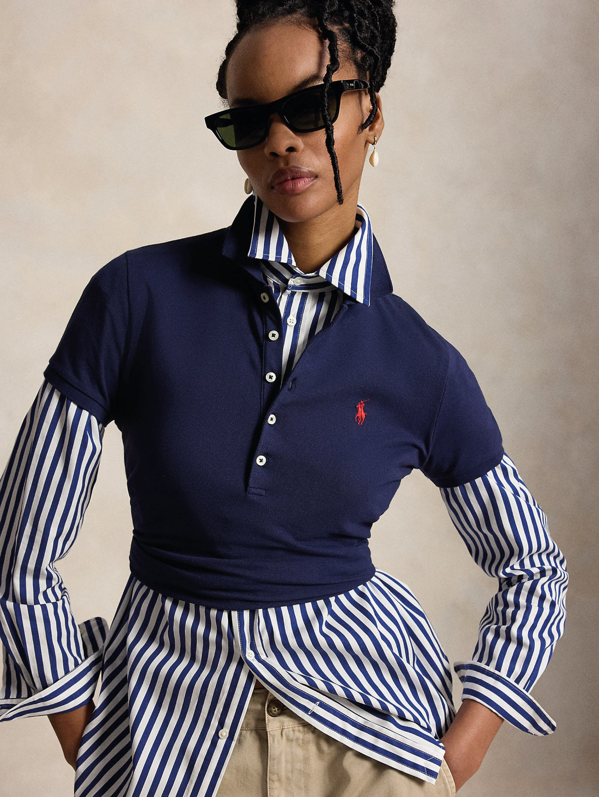 2026 New Arrival Polo Manica Corta Slim Fit Navy Blu
