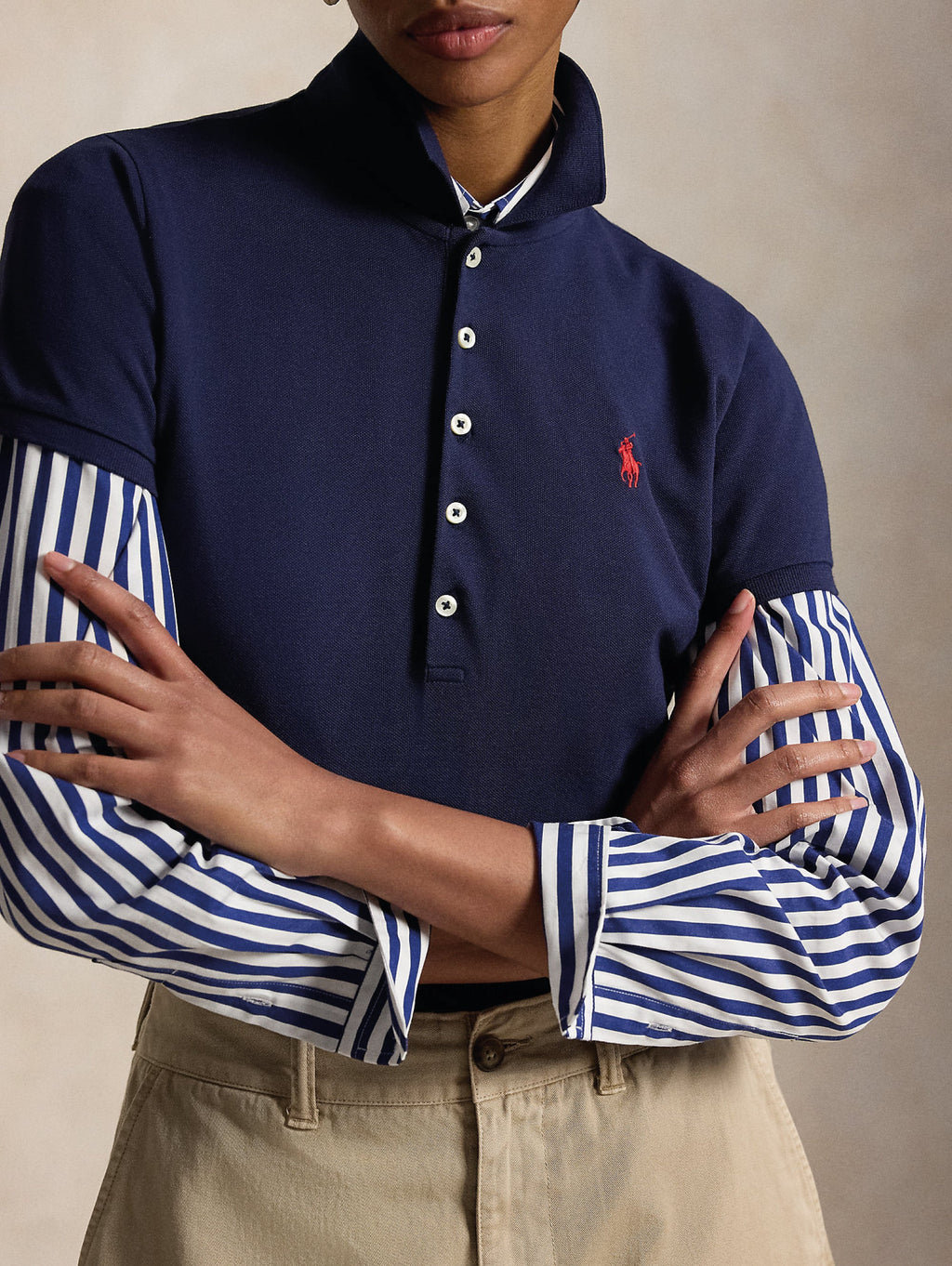 2026 New Arrival Polo Manica Corta Slim Fit Navy Blu