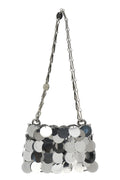2026 New Arrival sparkle discs nano shoulder bag in metal mesh
