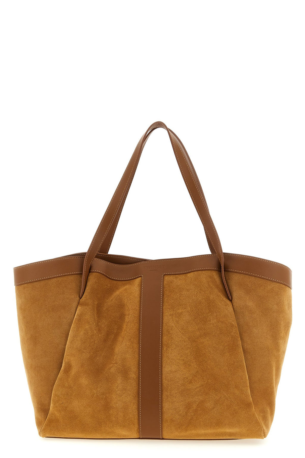 2026 New Arrival tone-on-tone suede and smooth leather shopping