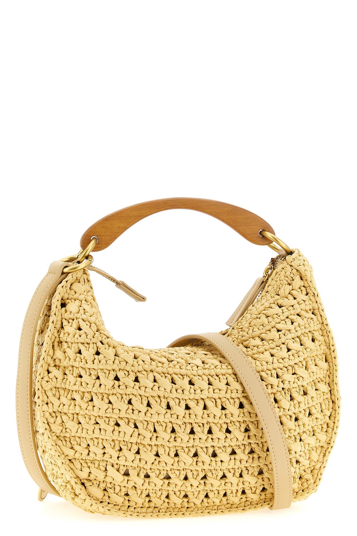 2026 New Arrival handbag croissant handbag in hand-woven cellulose raffia