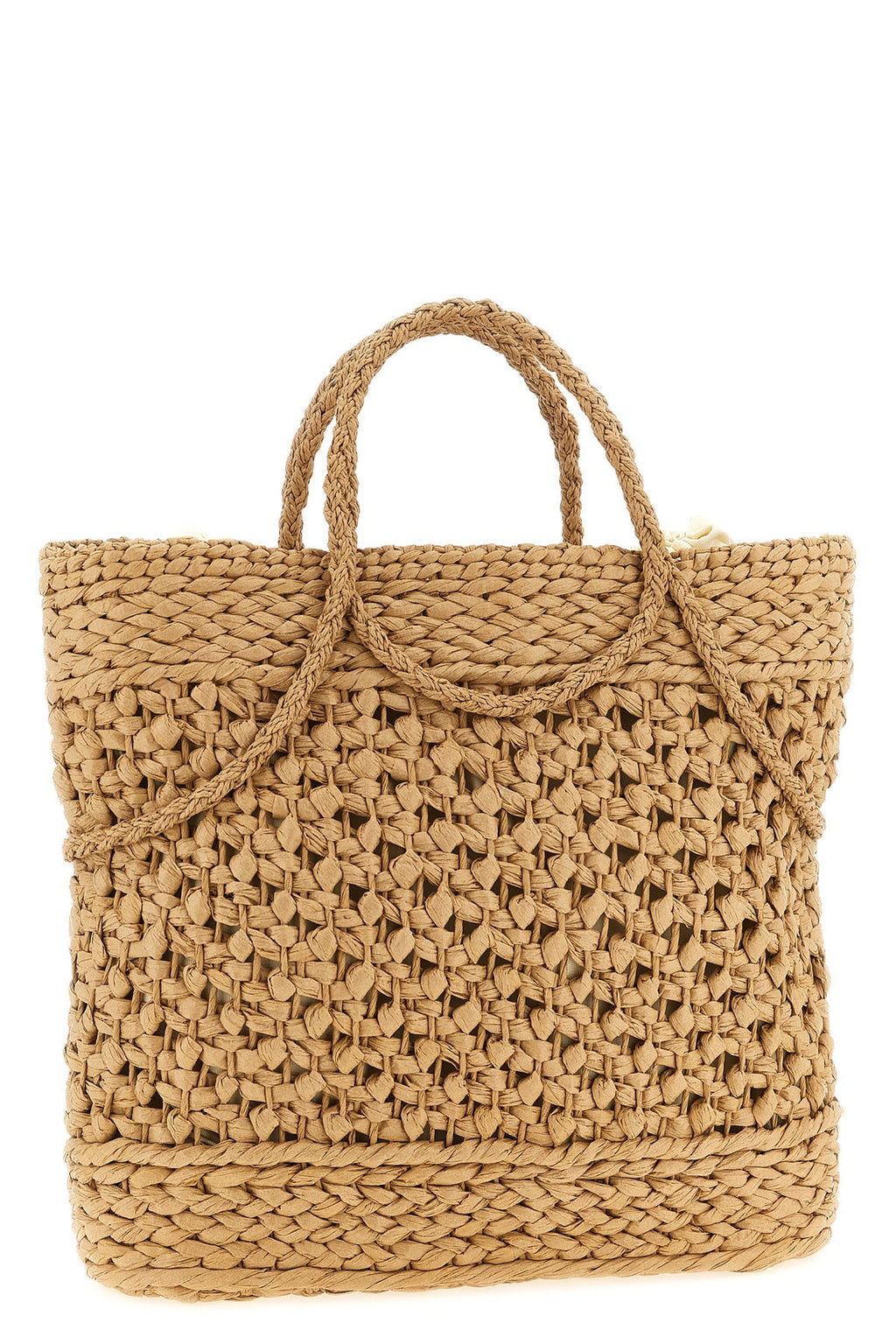 2026 New Arrival shopping bag in woven straw-effect fabric