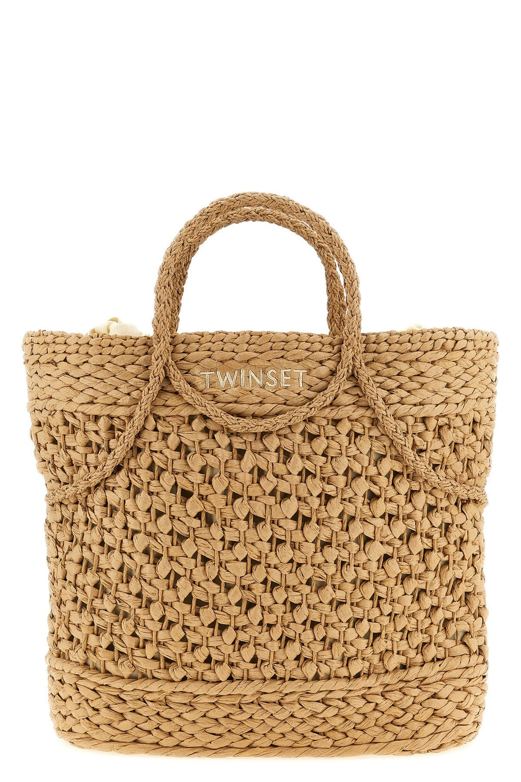 2026 New Arrival shopping bag in woven straw-effect fabric