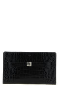 2026 New Arrival belted leather crocodile-print leather crossbody bag