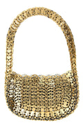 2026 New Arrival moon flip reversible shoulder bag in metal mesh