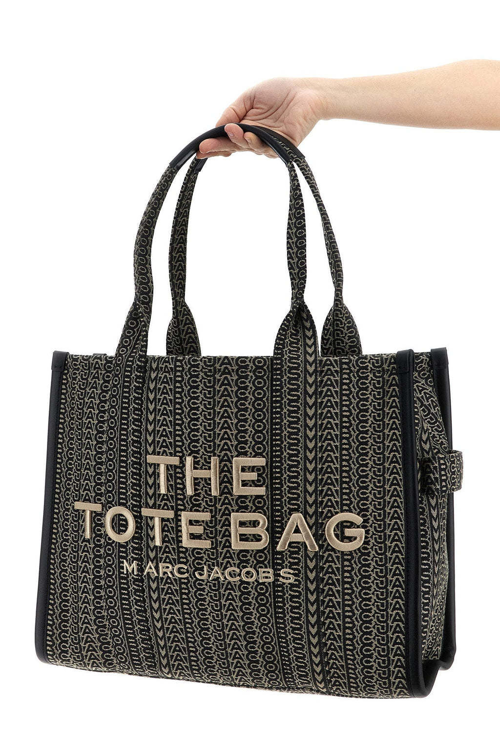 2026 New Arrival the monogram jacquard large tote shopping bag in woven jacquard fabric