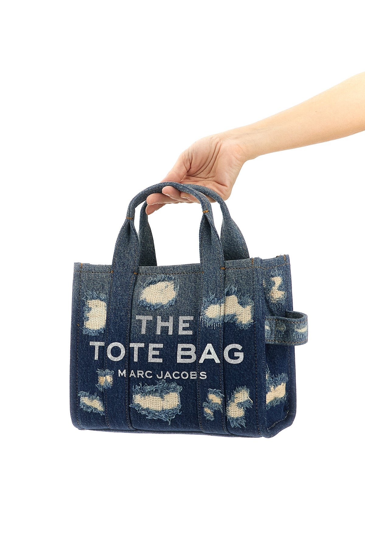 2026 New Arrival the rip and repair denim small tote shopping bag in used-effect cotton denim