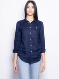 2026 New Arrival Camicia in Lino Over Blu