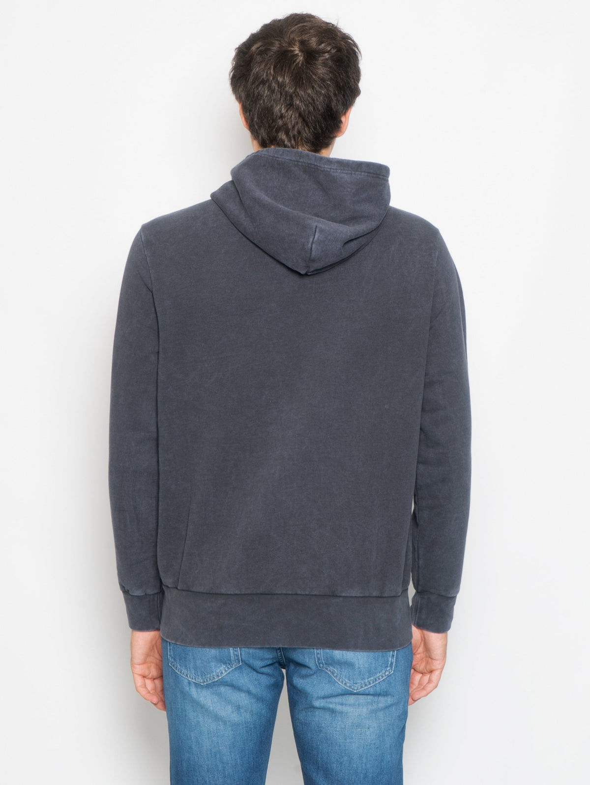2026 New Arrival Felpa con Cappuccio in Spugna Loopback Nero