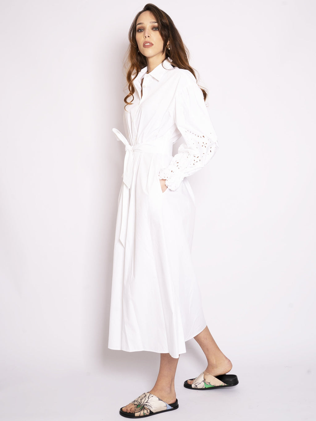 2026 New Arrival Abito Chemisier Bianco