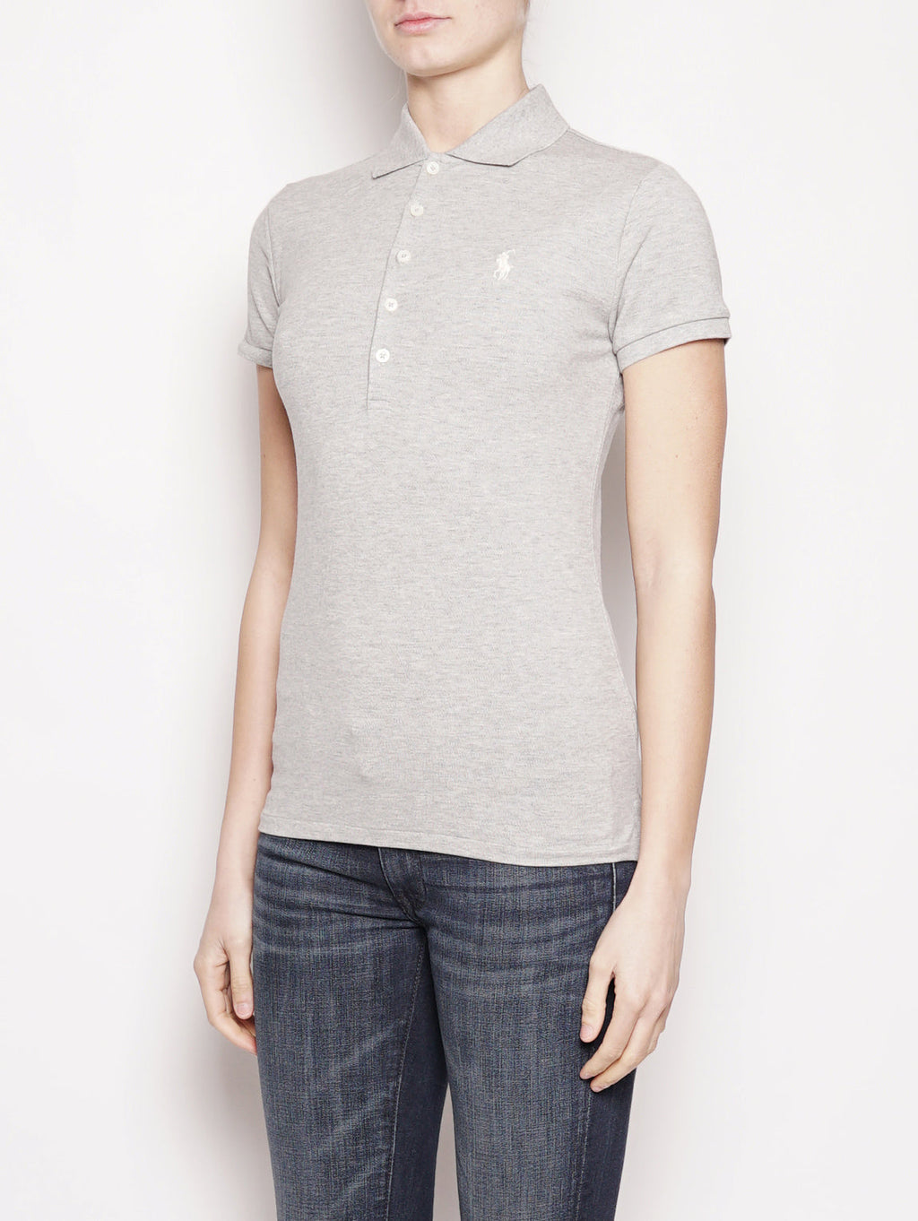 2026 New Arrival Polo stretch Slim-Fit Grigio