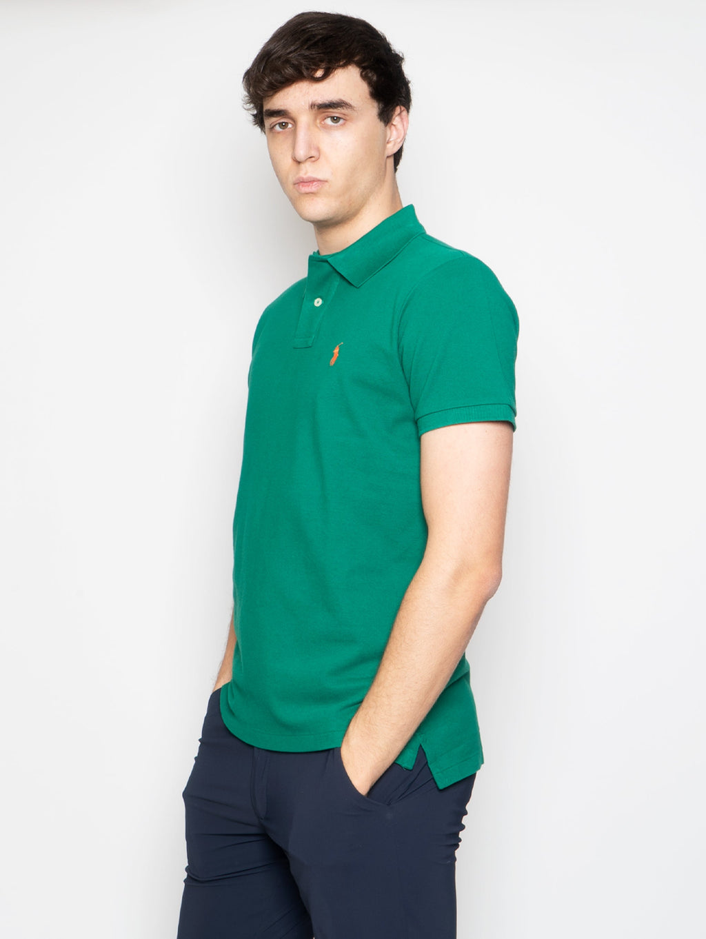 2026 New Arrival Polo in Mesh Slim Fit Verde