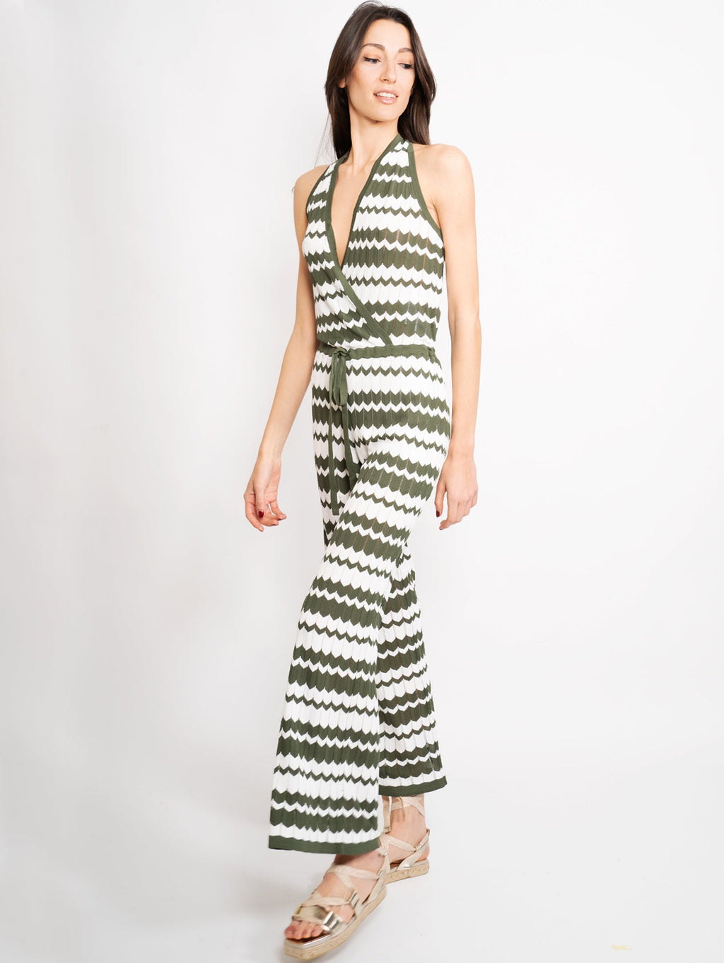 2026 New Arrival Tuta con Scollo all'Americana Verde