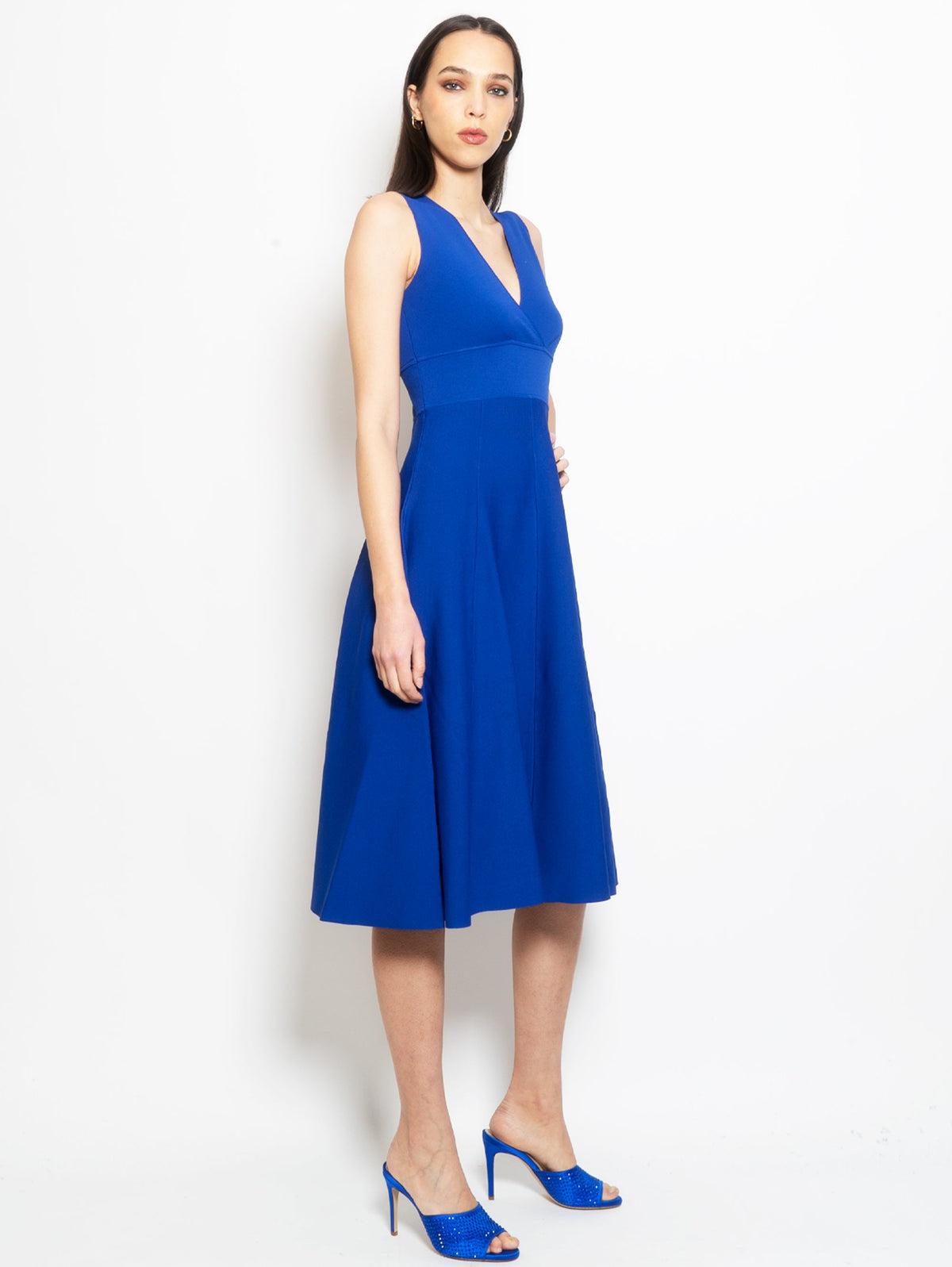2026 New Arrival Abito Midi Svasato Bluette