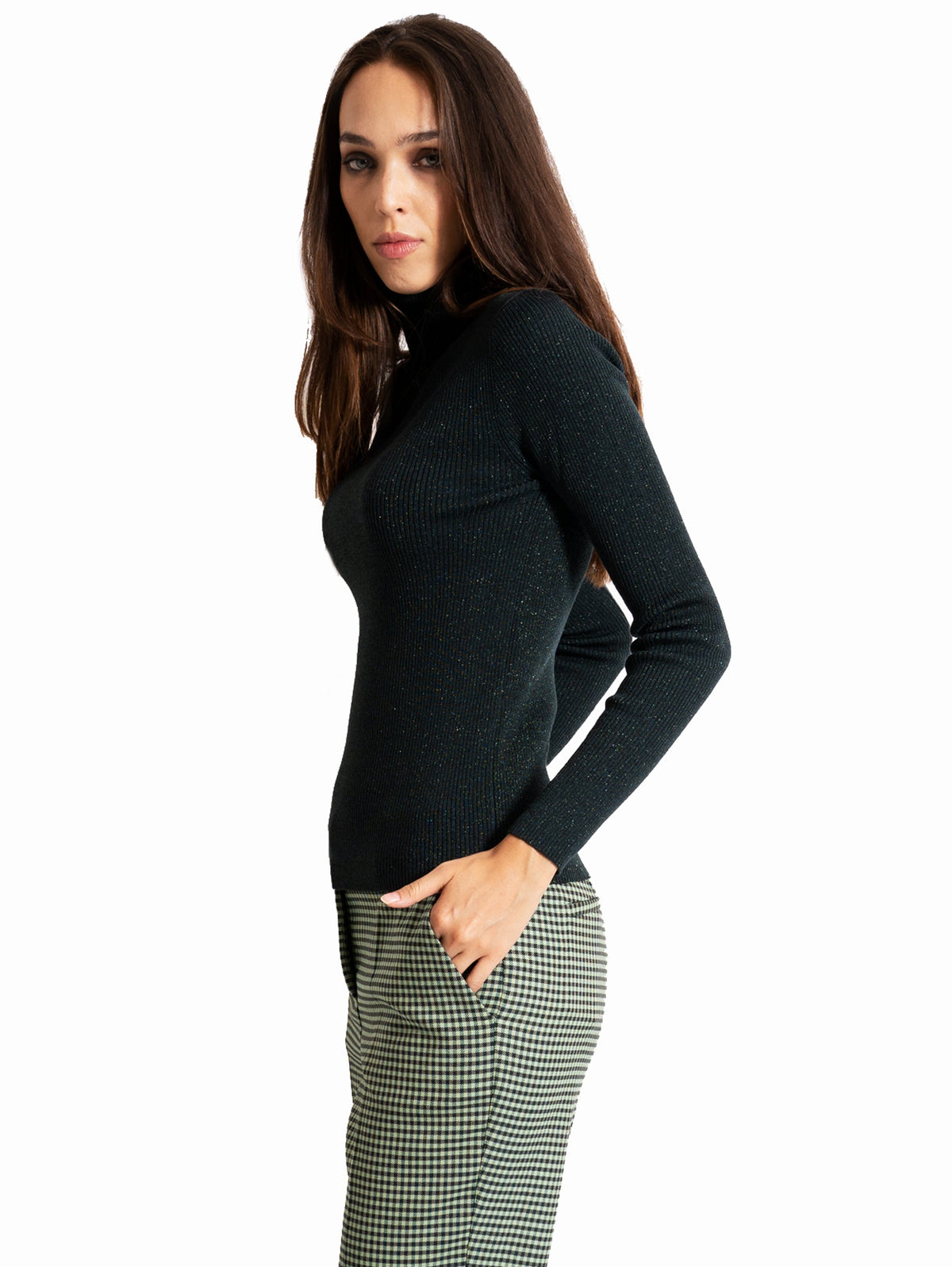2026 New Arrival Maglia in Lurex Verde