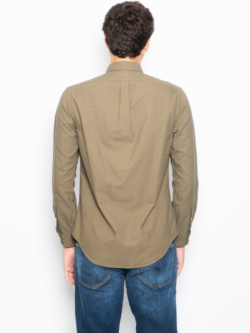 2026 New Arrival Camicia in Cotone Oxford Slim Fit Verde