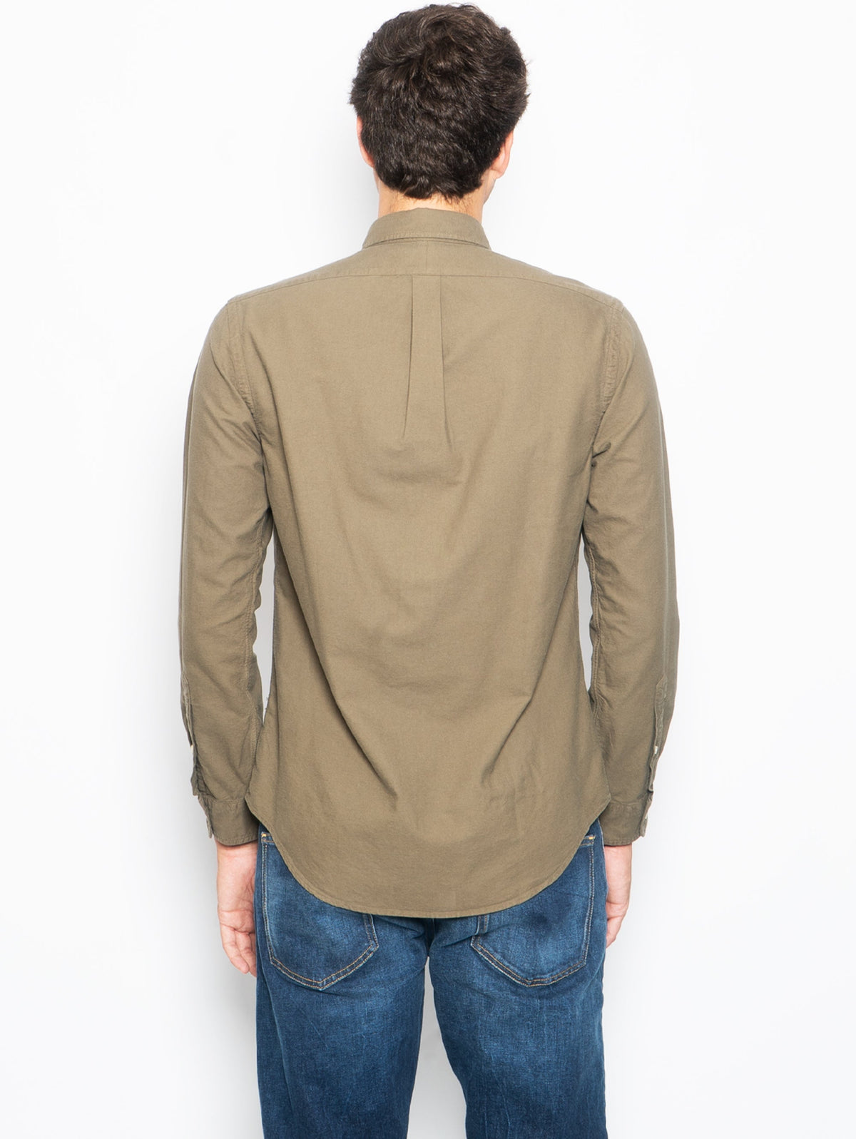 2026 New Arrival Camicia in Cotone Oxford Slim Fit Verde