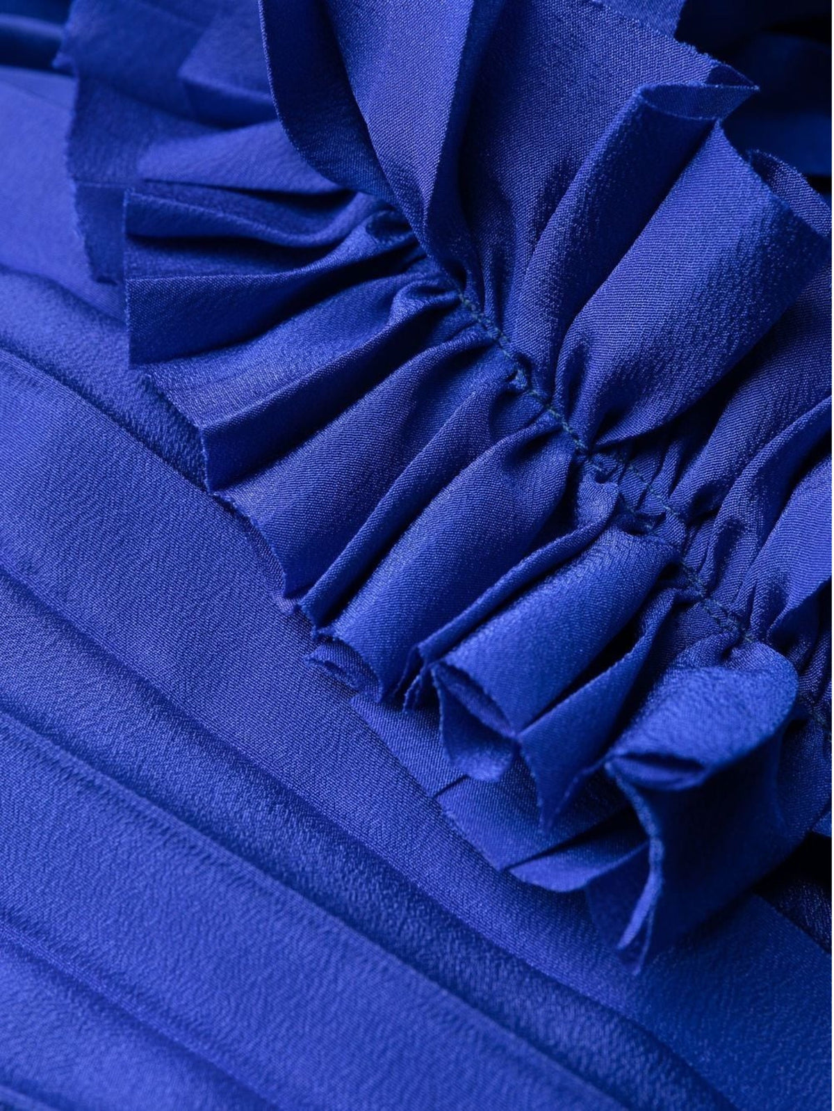 2026 New Arrival Abito Lungo Plissé Bluette