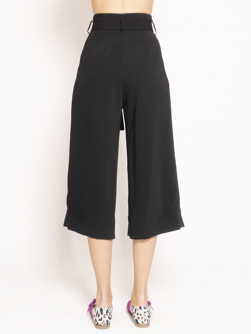 2026 New Arrival Pantalone Vita Alta Cropped Nero