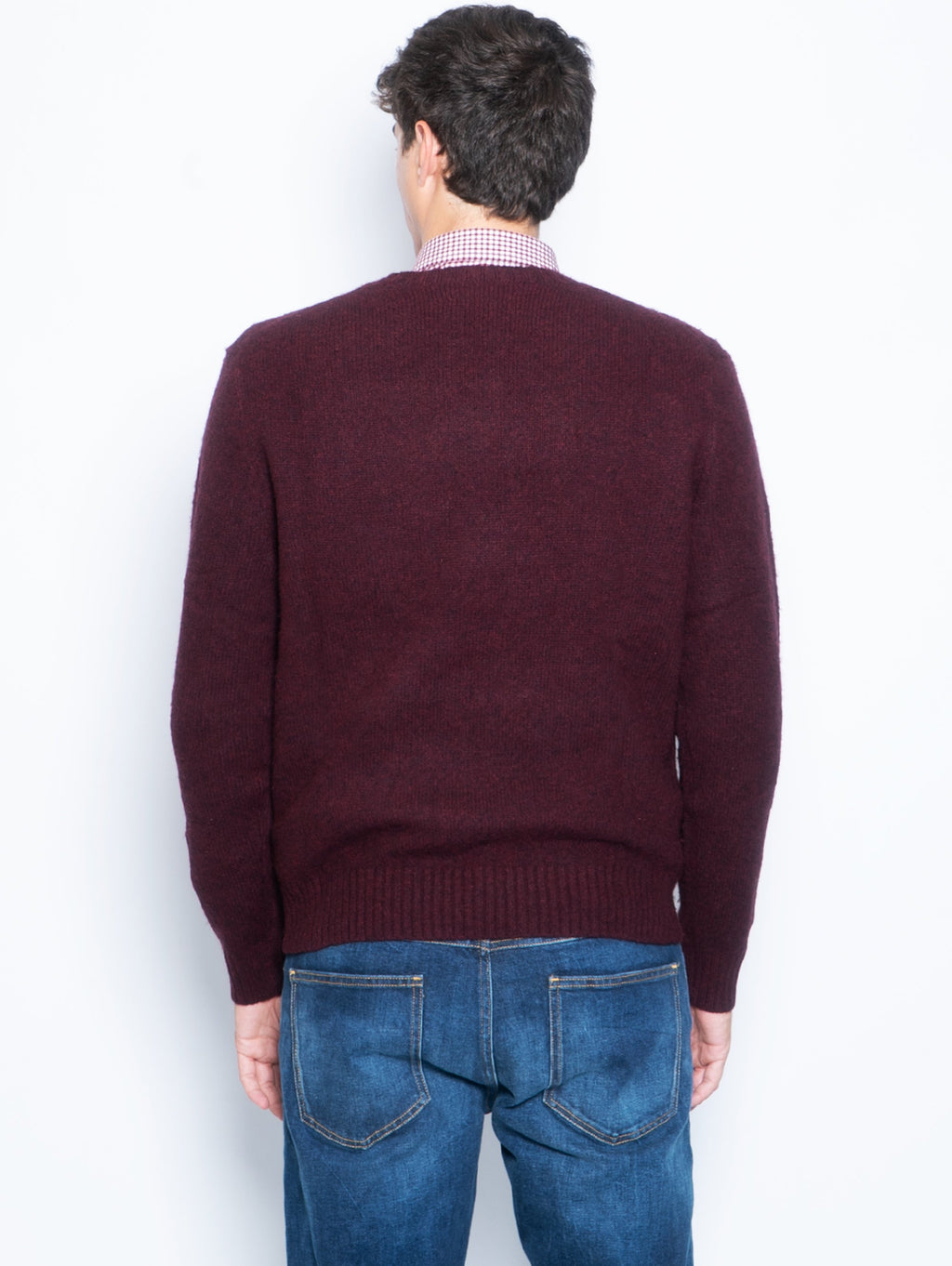 2026 New Arrival Maglia in Lana e Cashmere con Polo Bear Vinaccia