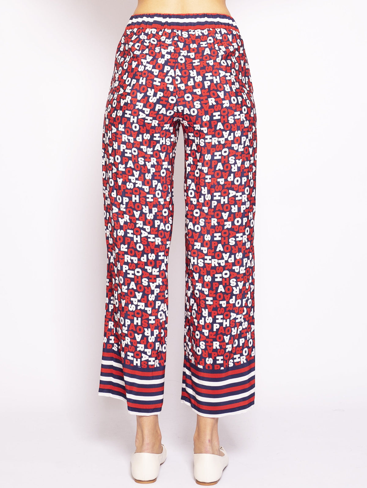 2026 New Arrival Pantaloni in Seta Stampata Multicolor