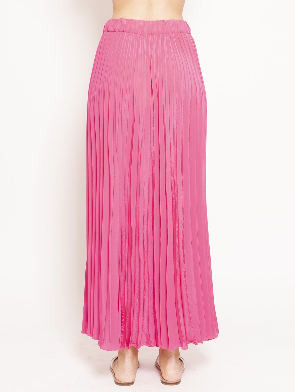 2026 New Arrival Gonna Lunga Plisse Poterex Fucsia