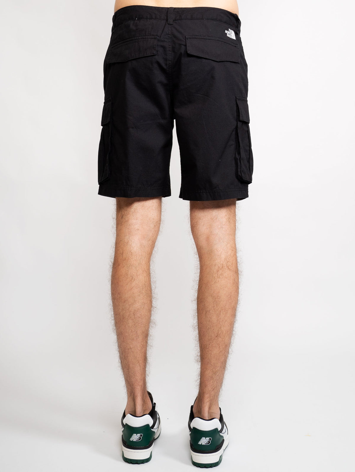 2026 New Arrival Shorts Cargo in Cotone Ripstop Nero