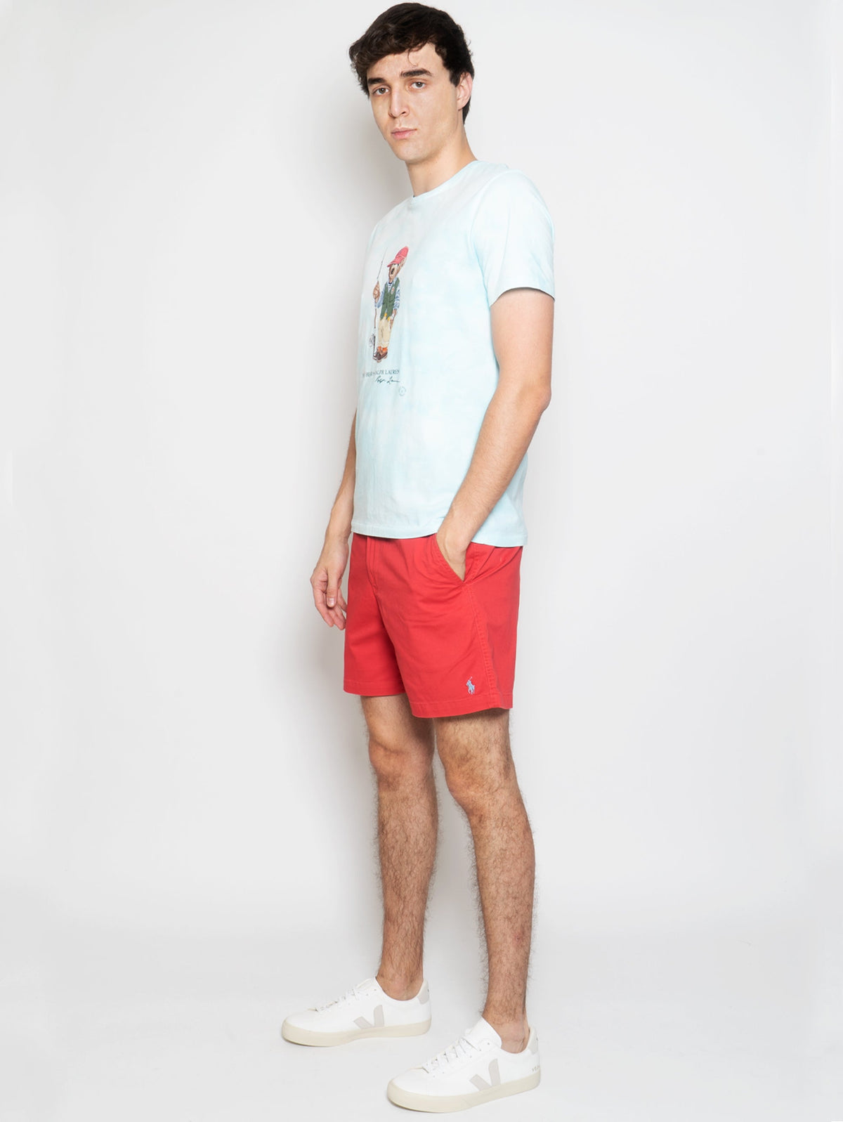 2026 New Arrival Pantaloncini in Cotone Con Coulisse Rosso