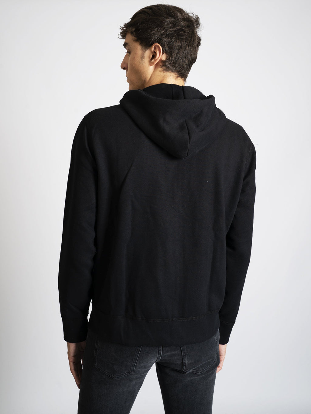 2026 New Arrival Felpa con Zip e Cappuccio Nero