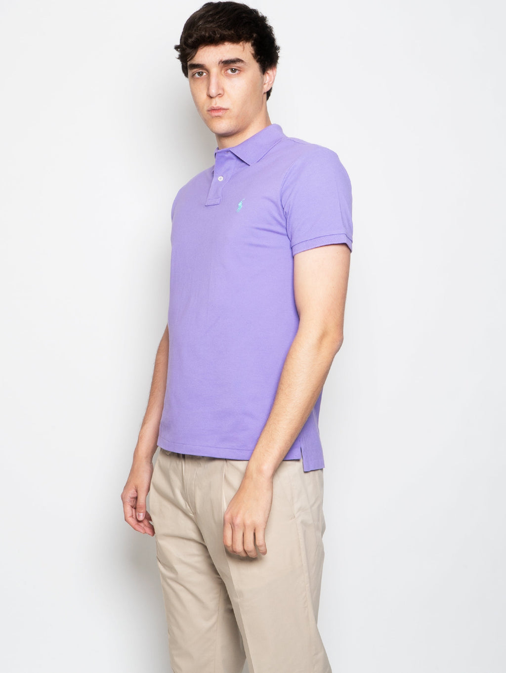 2026 New Arrival Polo in Piquè Slim Fit Viola