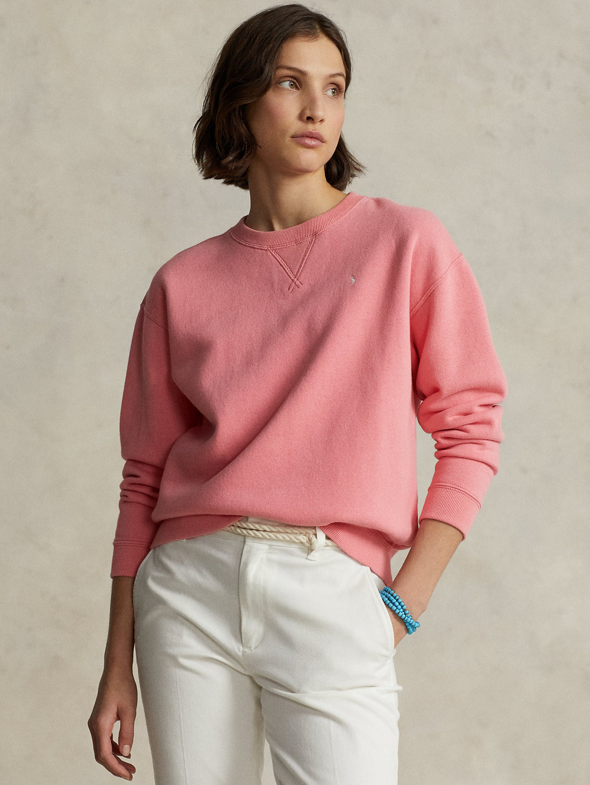 2026 New Arrival Felpa Girocollo Rosa Dolce