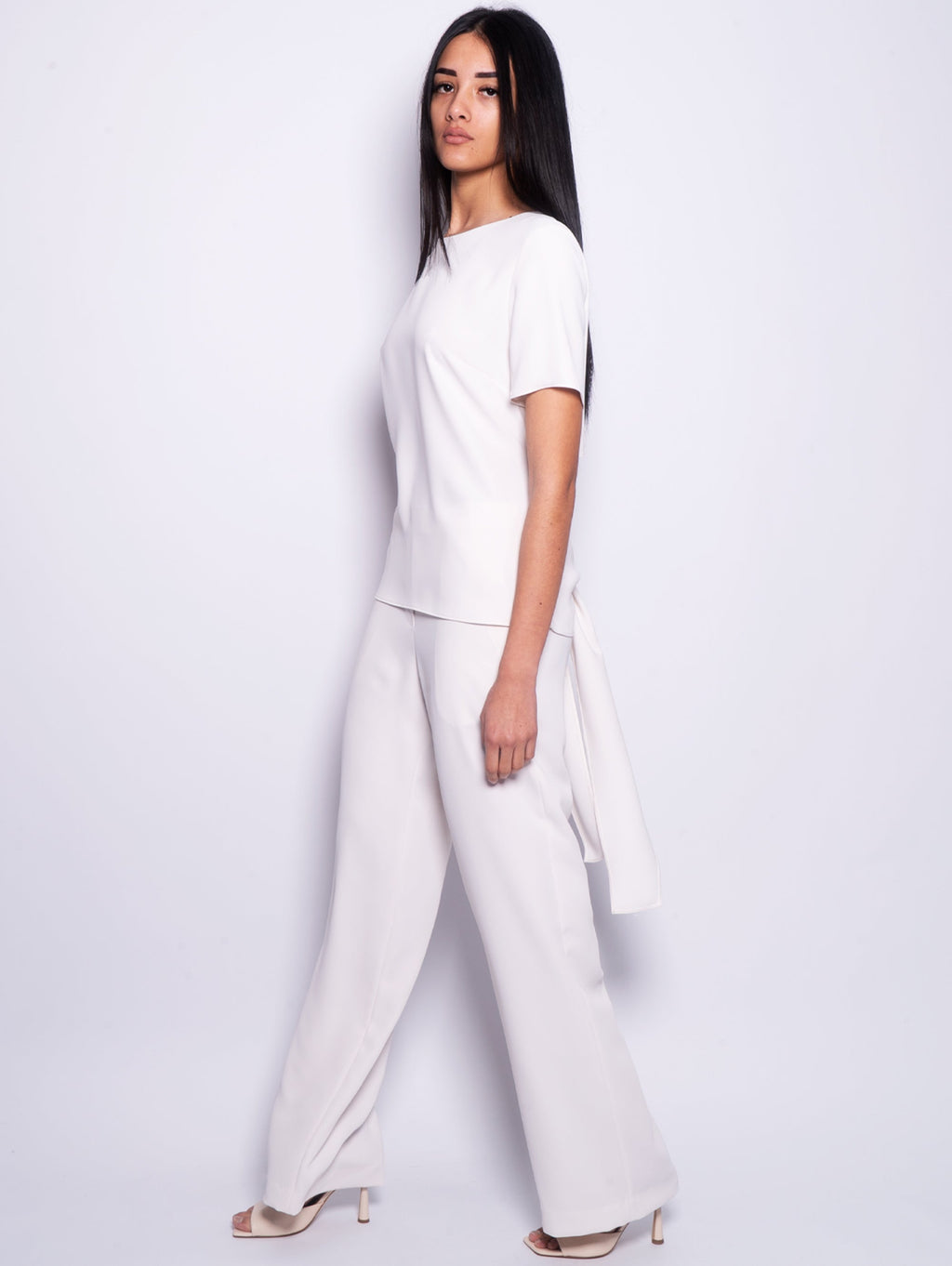 2026 New Arrival Blusa con Dettaglio Cut Out Panna