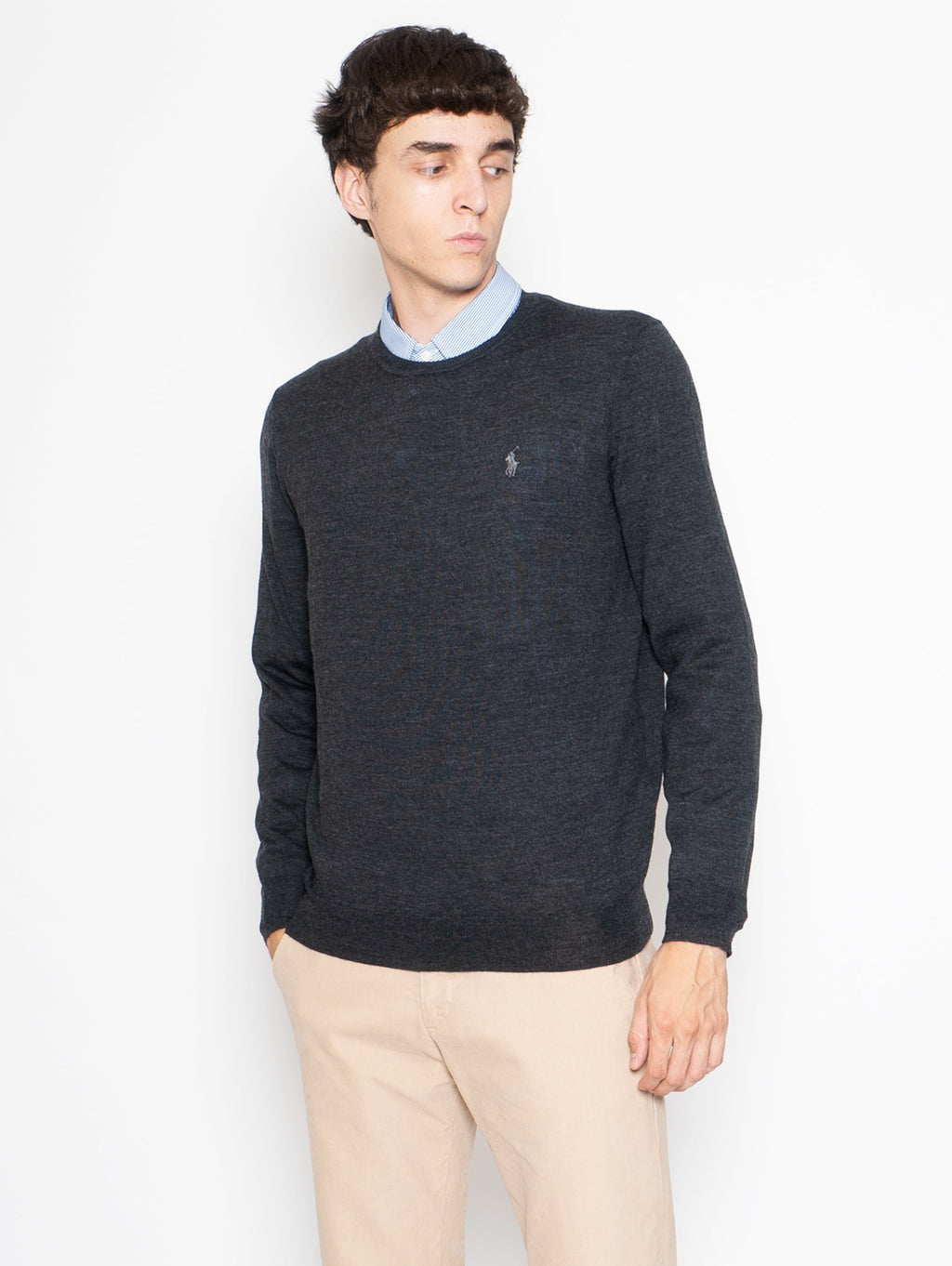 2026 New Arrival Maglia in Lana Extrafine Grigio
