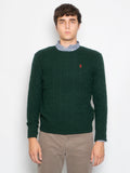 2026 New Arrival Maglia a Trecce Verde Bottiglia