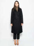 2026 New Arrival Cappotto Doppio Petto in Lana Nero