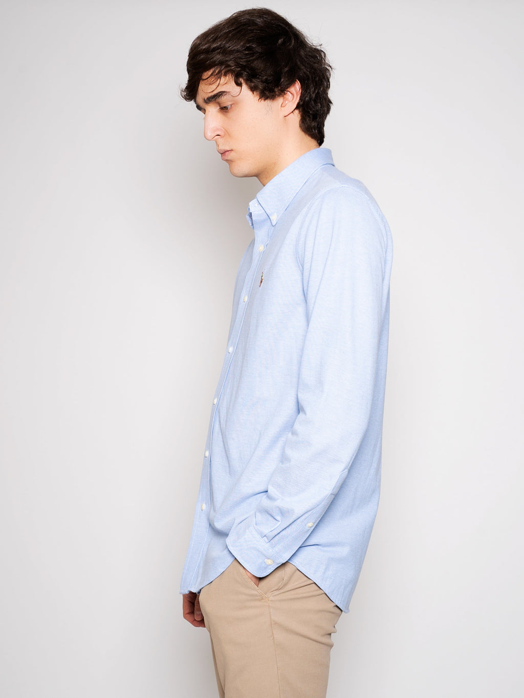 2026 New Arrival Camicia in Oxford Knit Celeste
