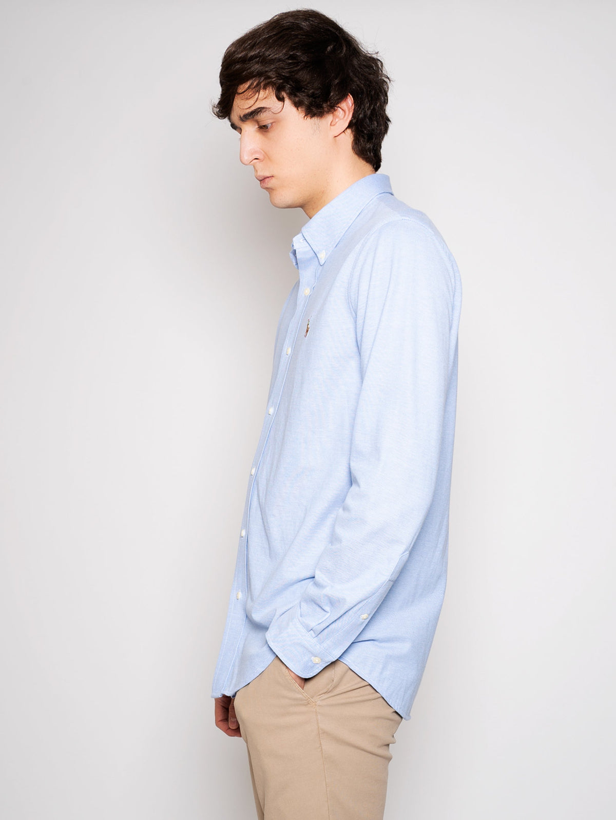 2026 New Arrival Camicia in Oxford Knit Celeste