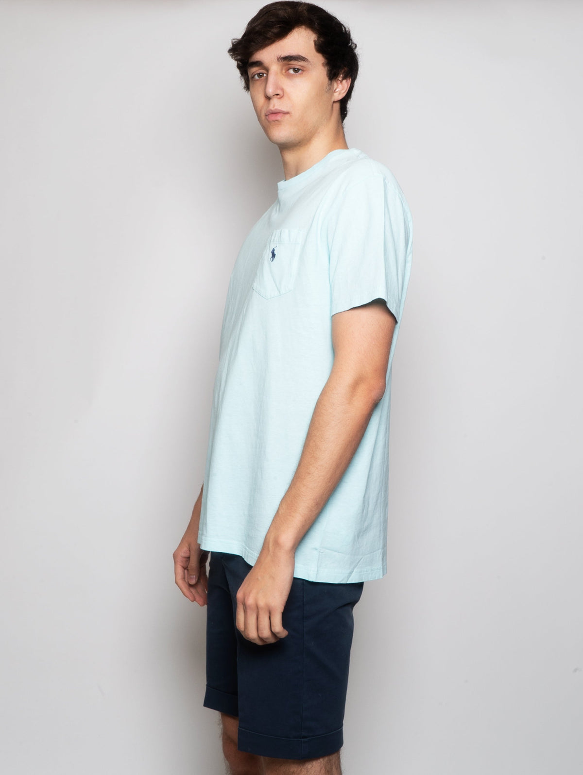 2026 New Arrival T-shirt in Cotone e Lino con Taschino Acqua
