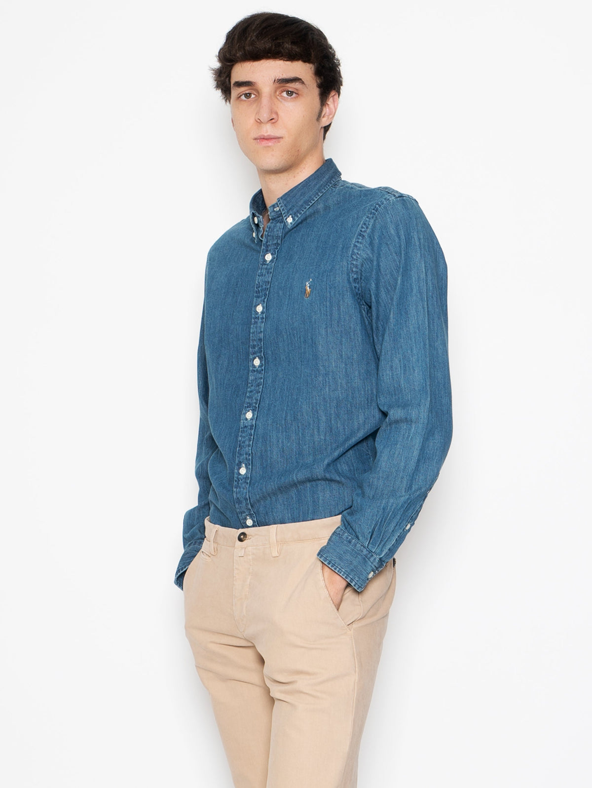 2026 New Arrival Camicia in Denim Blu