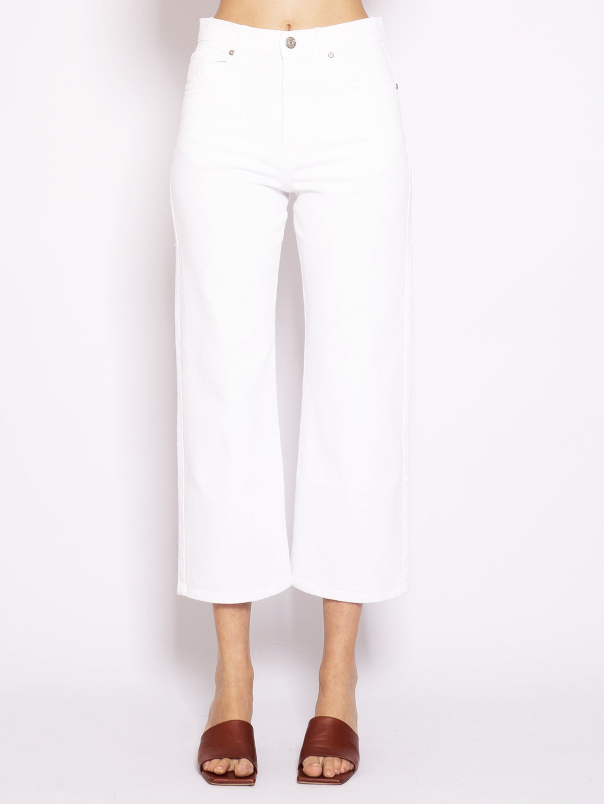2026 New Arrival Pantalone Bull Denim Cinque Tasche Bianco