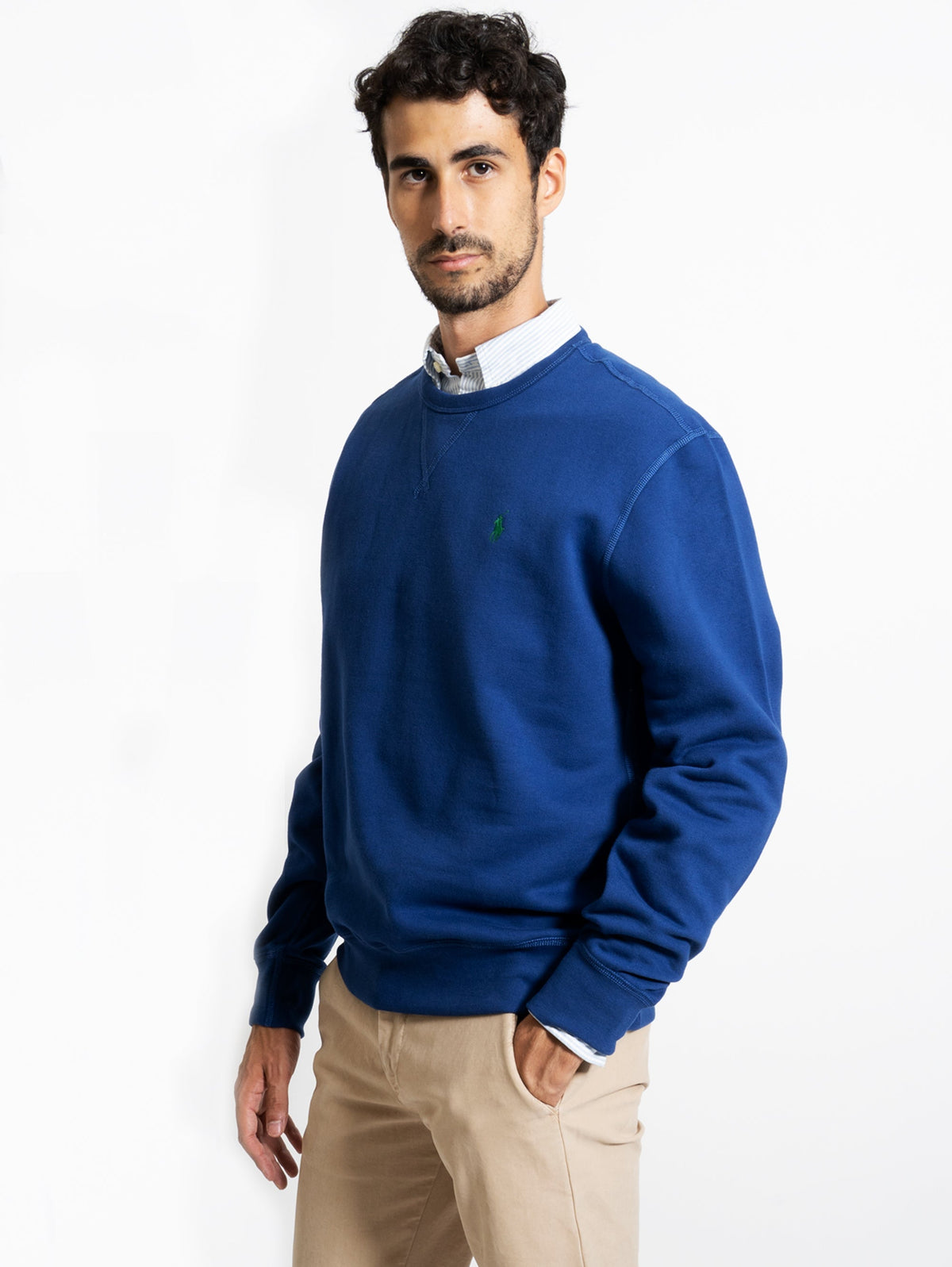 2026 New Arrival Felpa Girocollo Blu